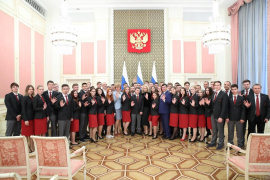ЗАМЕСТИТЕЛЬ ПРЕДСЕДАТЕЛЯ ПРАВИТЕЛЬСТВА РФ ТАТЬЯНА ГОЛИКОВА ВСТРЕТИЛАСЬ С НАЦИОНАЛЬНОЙ СБОРНОЙ WORLDSKILLS RUSSIA